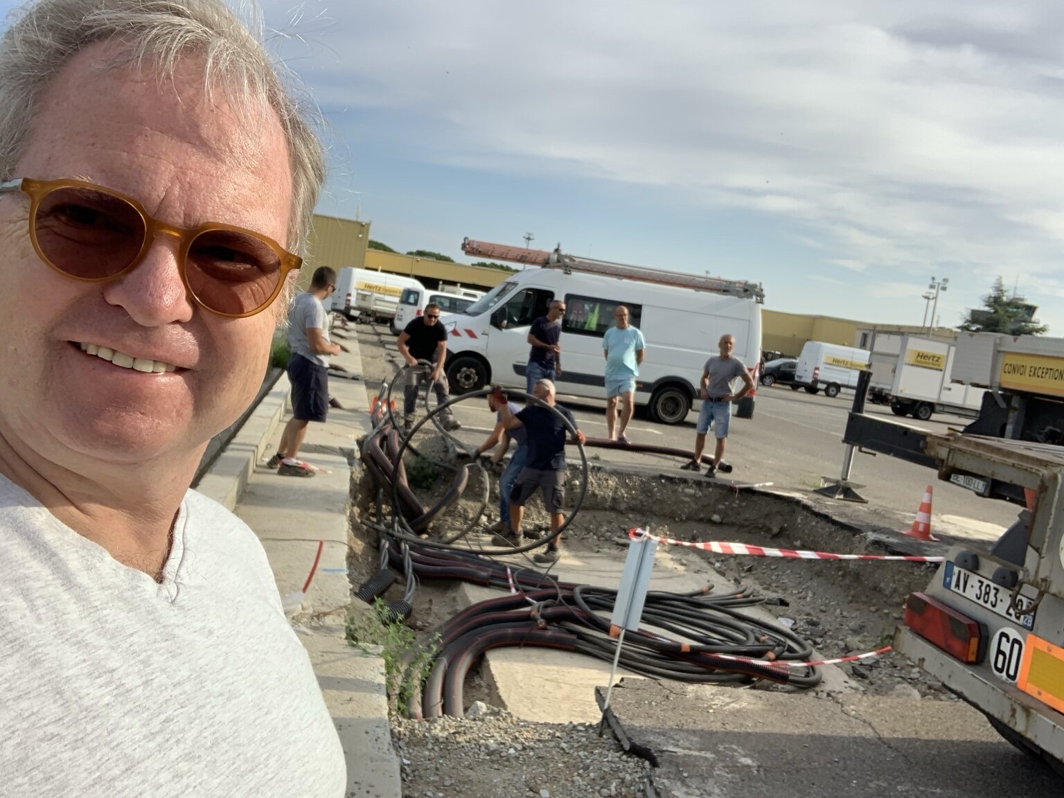 Real construction work for charging infrastructure in Corsica